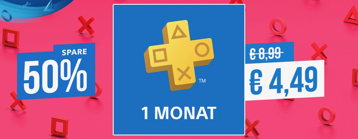 Neues Angebot im PS Store Holt euch 1 Monat PS Plus zum halben Preis