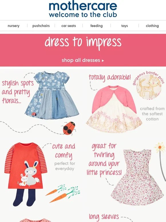 Mothercare dress to impress with stylish girls outfits Milled