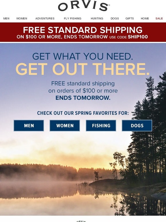 Orvis Ends soon FREE Standard Shipping on 100 or more! Milled