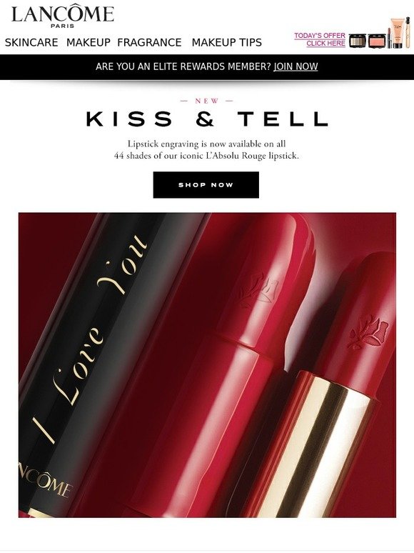 Lancôme US Lipstick Engraving Has Arrived on Milled