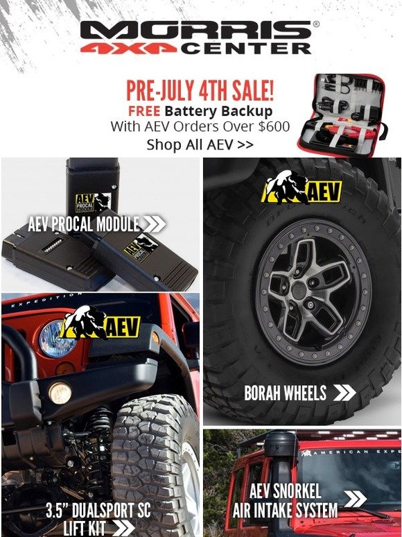 Morris 4x4 Center FREE Jump Starter Power Bank With AEV