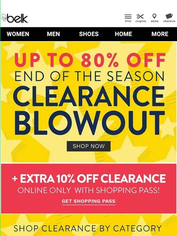 Belk Clearance Blowout Up to 80 Off Milled