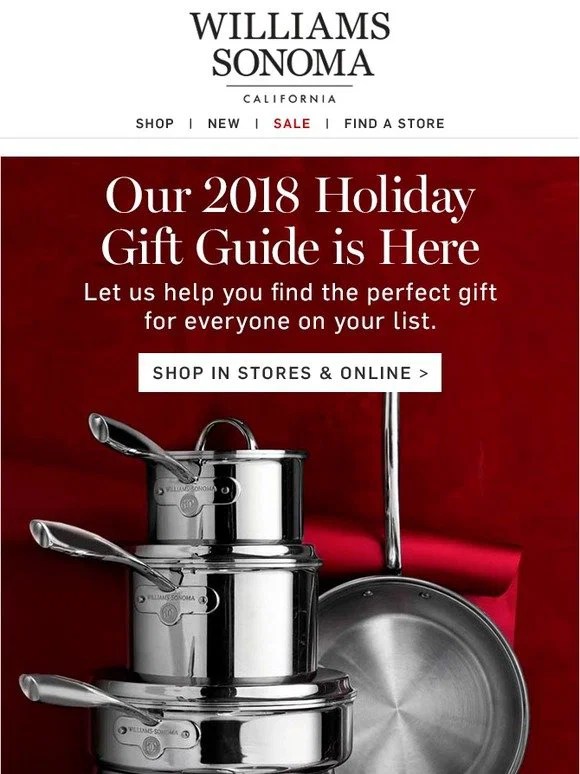 WilliamsSonoma Our 2018 Holiday Gift Guide is Here Milled