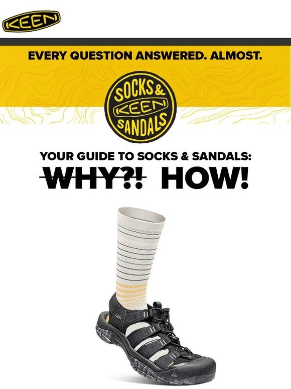KEEN But…how do you wear socks and sandals? Milled