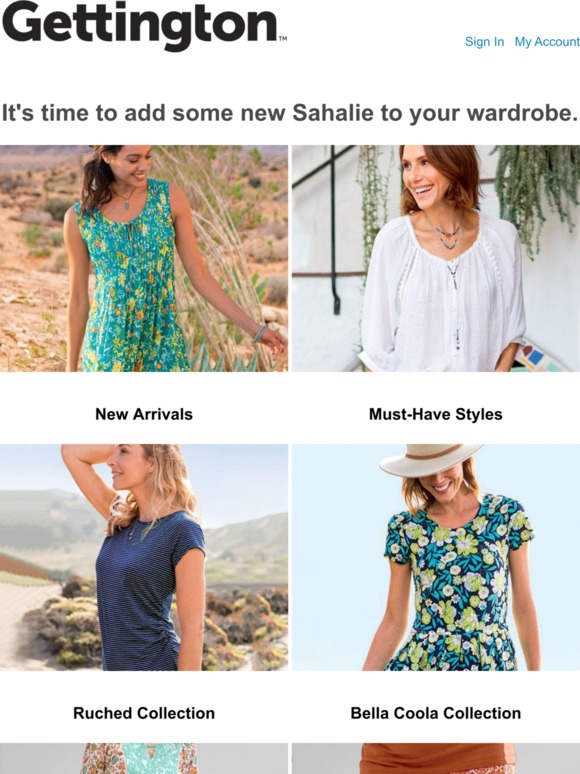 Sahalie New Sahalie styles are here and ready to wear! Milled