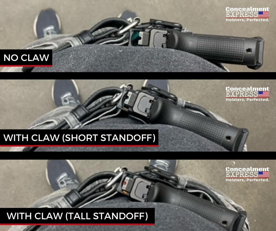 Concealment Express Claw vs. NO Claw for Concealed Carry (PHOTO INSIDE