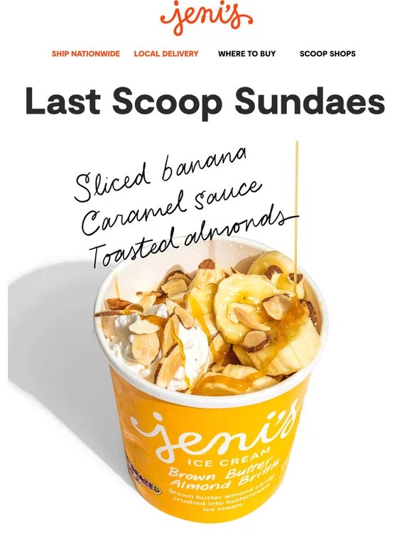 Jeni's Ice Creams PSA Public sundae announcement! Milled