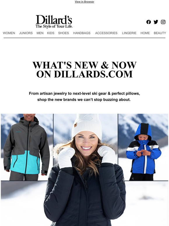 Dillards Whats New & Now on Milled