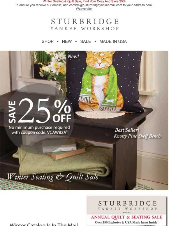 Sturbridge Yankee Workshop Christmas 2022 Sturbridge Yankee Workshop: Winter Catalog Is Filled With Winter Cozy! Save 25% When You Shop Now | Milled