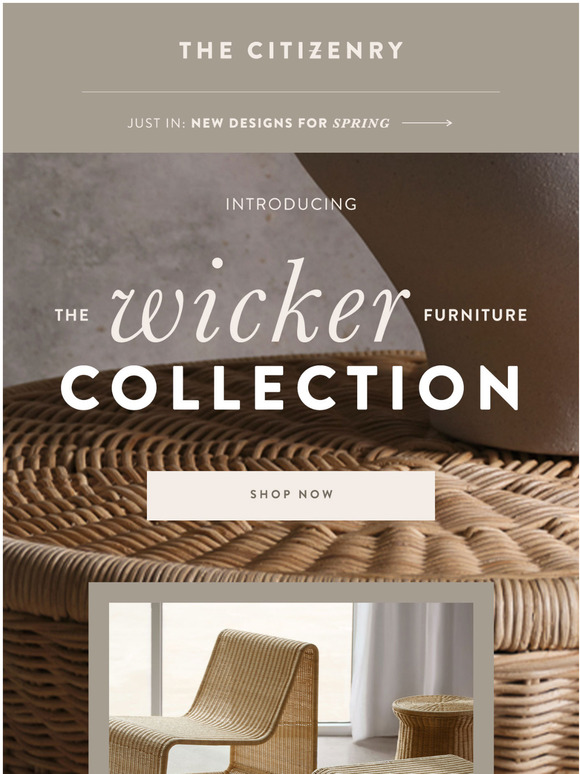 The Citizenry Introducing The Wicker Furniture Collection Milled