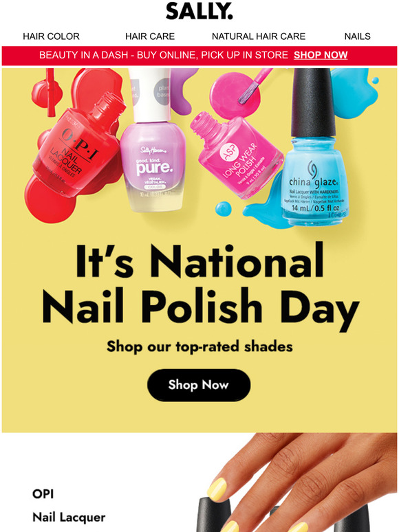 Sally Beauty Supply Happy National Nail Polish Day! Celebrate with OPI