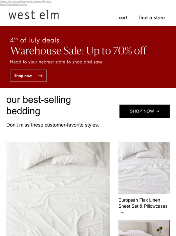 West Elm Email Newsletters Shop Sales, Discounts, and Coupon Codes