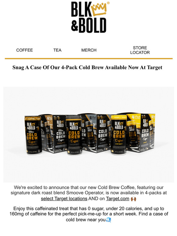 Blk & Bold Your New Favorite Cold Brew Is Now at Target! Milled