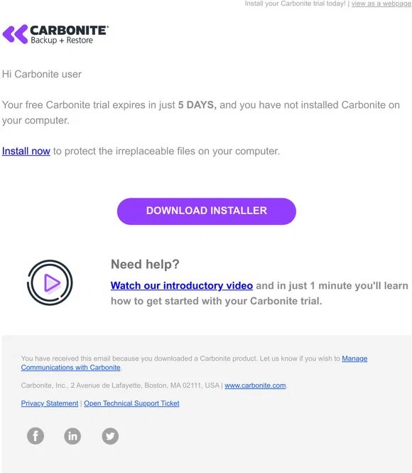 Carbonite Email Newsletters Shop Sales, Discounts, and Coupon Codes