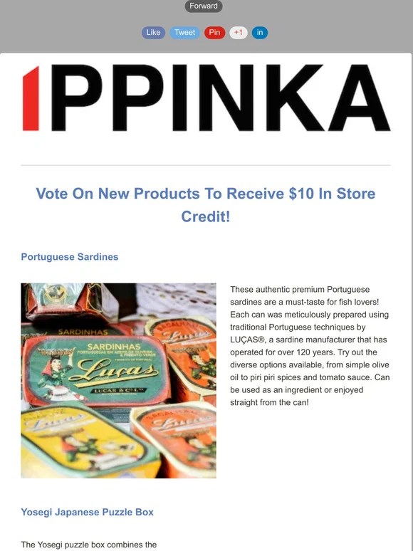IPPINKA [Weekly] Portuguese Sardines Yosegi Japanese Puzzle Box