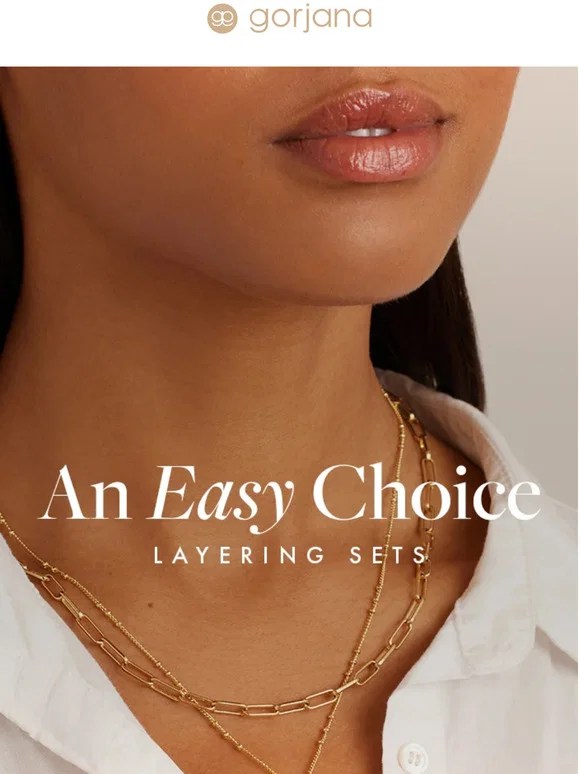 gorjana AN EASY CHOICE Milled