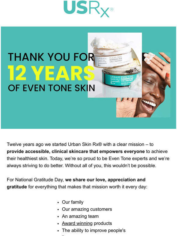 Urban Skin Rx Celebrating 12 years of even tone skin 🎉 Milled
