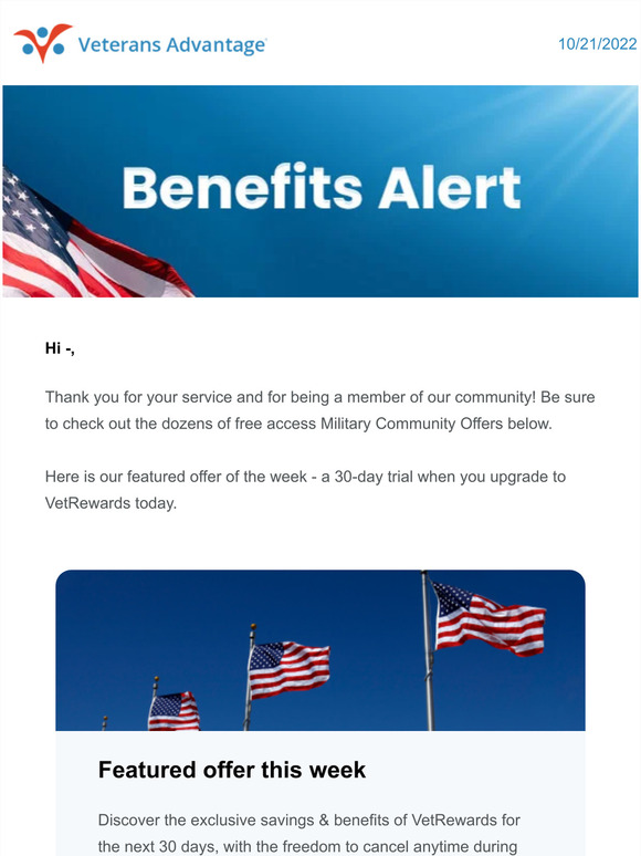 Veterans Advantage PBC Your Veterans Advantage Benefits October 21