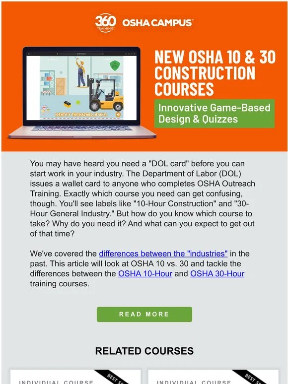 👷 osha 10 vs osha 30 what's the difference? Milled