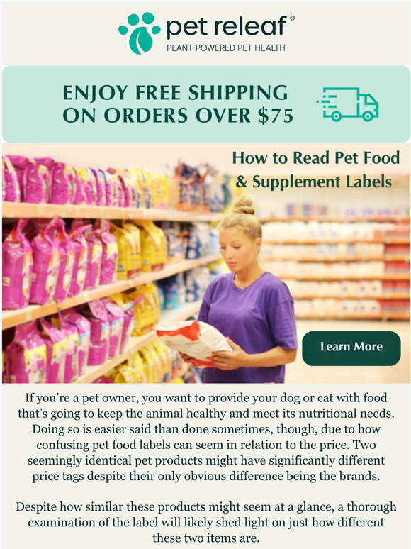 Pet Releaf How to Read Pet Food & Supplement Labels Milled