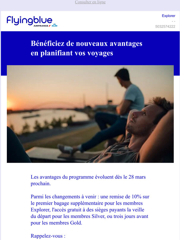 Air France Vos avantages Flying Blue évoluent Milled