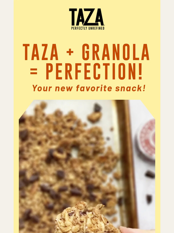 Taza Chocolate Granola + Taza is a perfect match! Milled