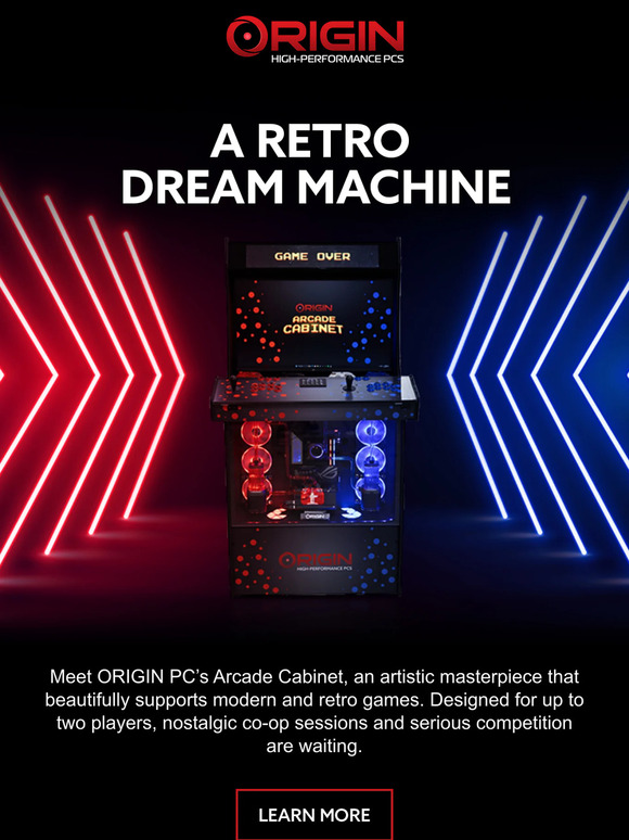 Origin PC A Retro Dream Machine ORIGIN PC’s exclusive Arcade