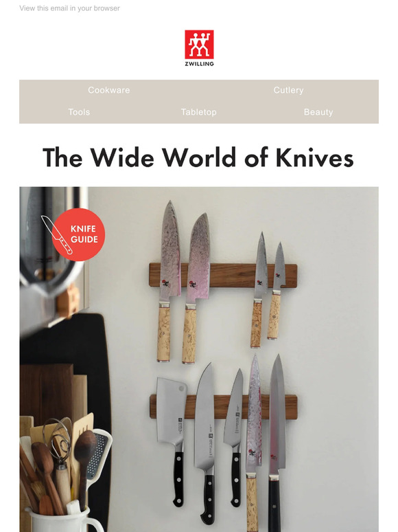 ZWILLING Western knives or Asian knives... What's the difference? Milled