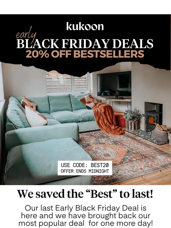 Kukoon Our FINAL Early Black Friday Deal is here 🎁 Milled