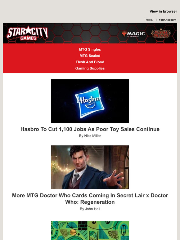 Star City Comics & Games Secret Lair x Doctor Who Regeneration fully