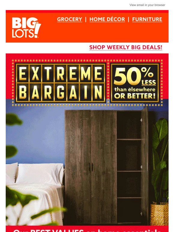 Big Lots Stock up & save with our BEST VALUES on home favorites! 🎉