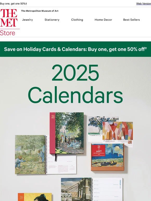 The Met See Our New Calendars for 2025! Milled