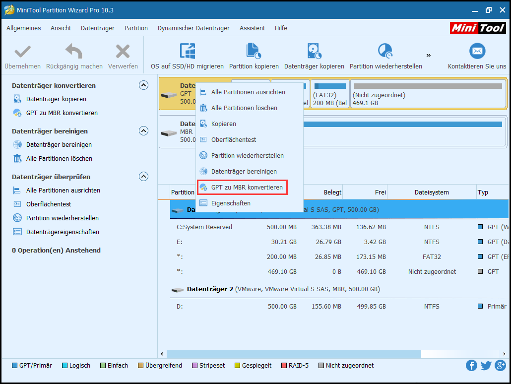 MBR oder GPT So wählen Sie es Praktisch und Einfach MiniTool