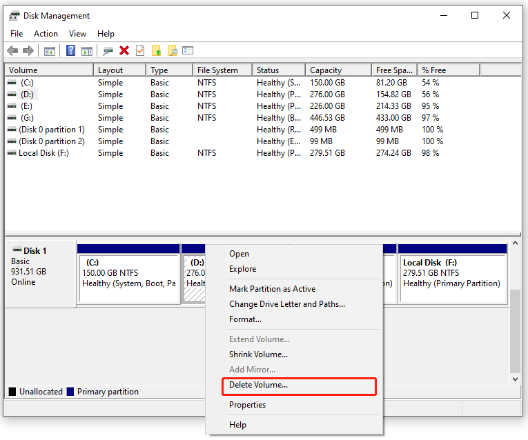 4 Ways to Delete Local Disk D on Windows 10/11
