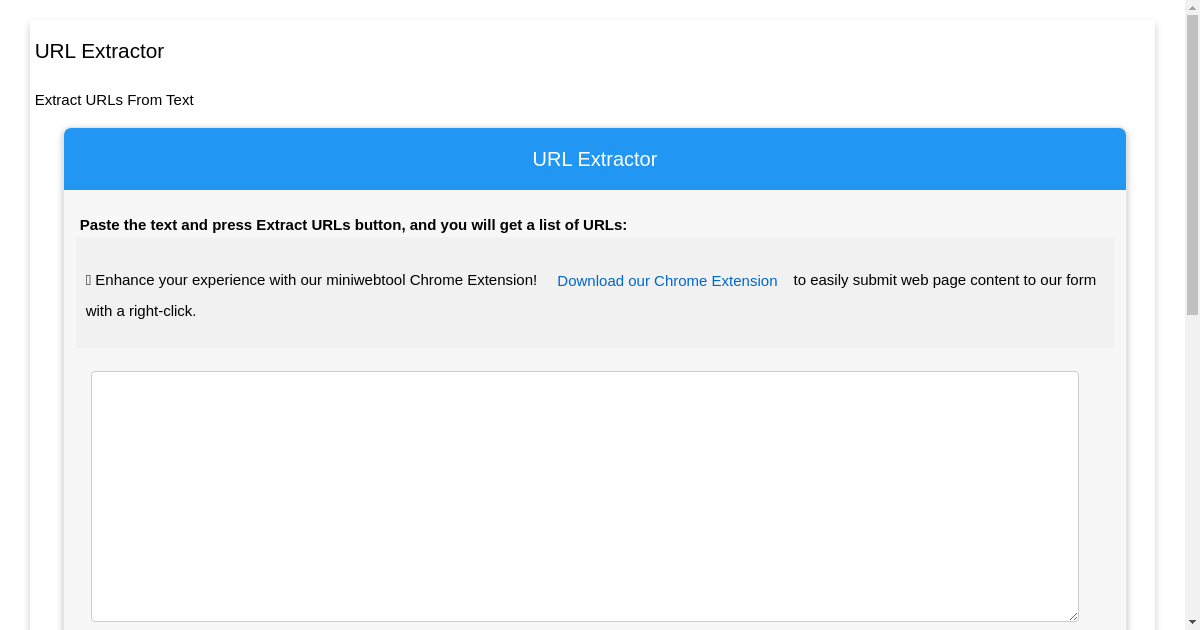 Online URL Extractor To Extract URLs From Text