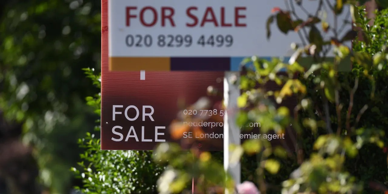 U.K. house prices slump in November, falling by the most since the