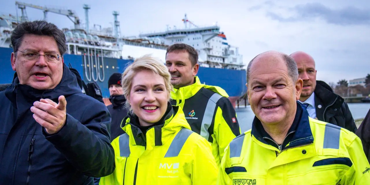 Germany inagurates its second liquified natural gas terminal to help ease reliance on Russia