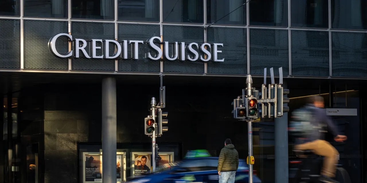 Credit Suisse shares fall to new record low after collapse of SVB and