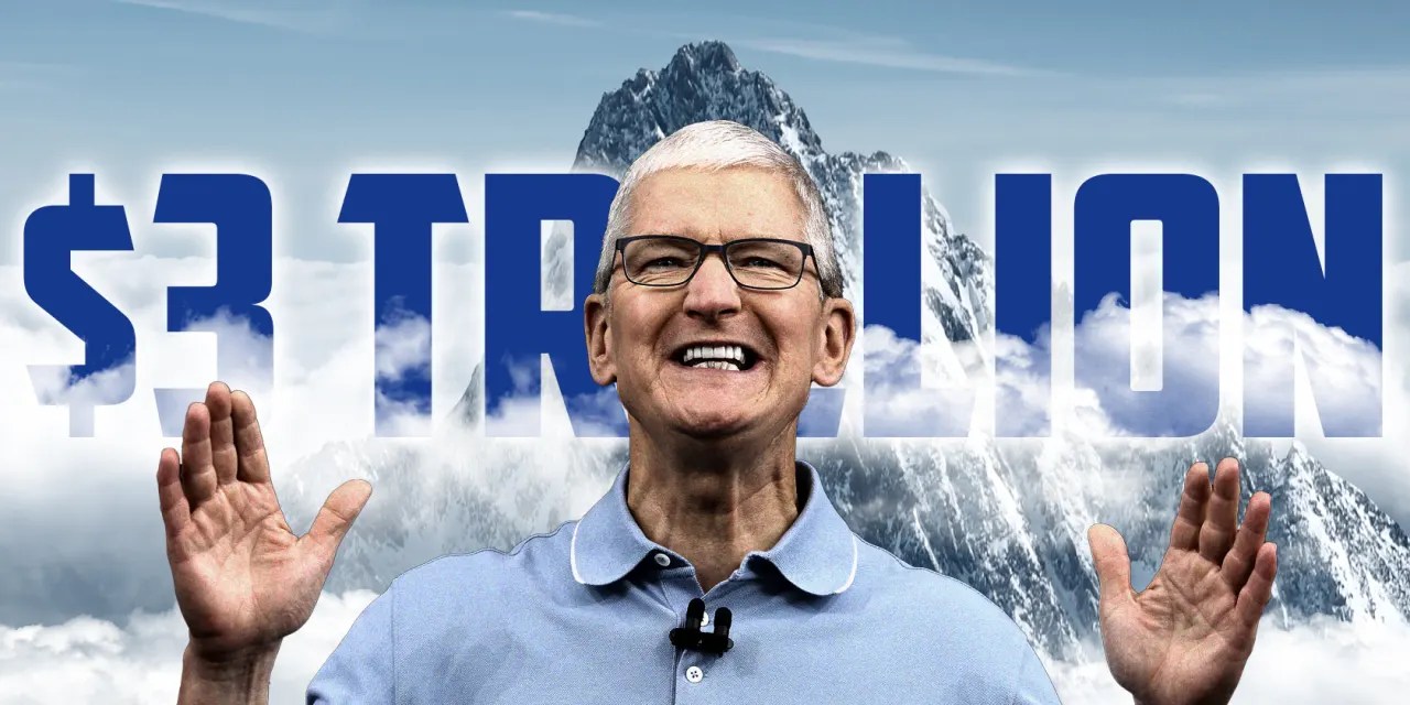Apple’s march toward a 3 trillion valuation, shown in one chart