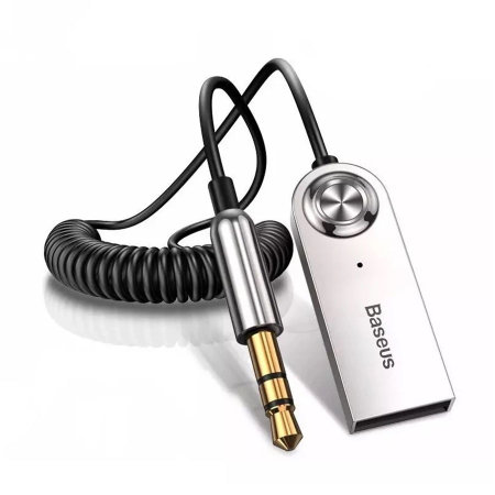 Baseus Black 3.5mm Audio Jack Bluetooth Receiver Adapter Cable - Add
