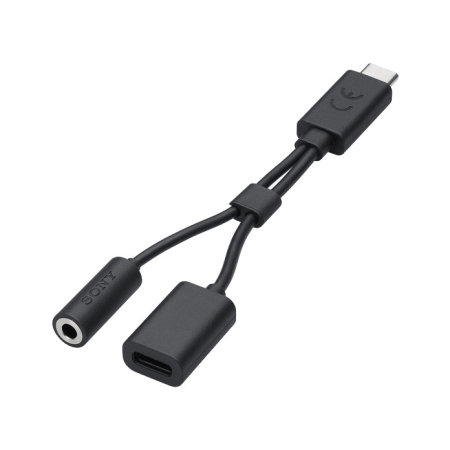Official Sony USB-C 3.5mm Headphone Adapter with Pass-Through Charging