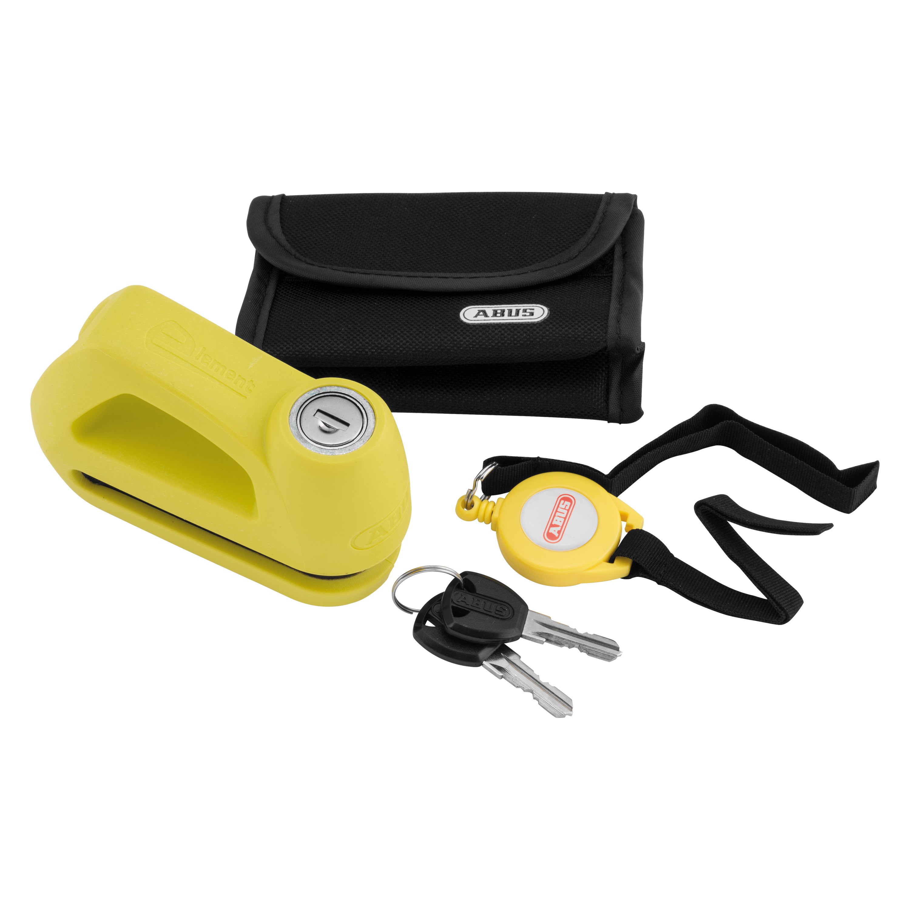 Abus® 55968 Element 290™ Yellow Disc Lock