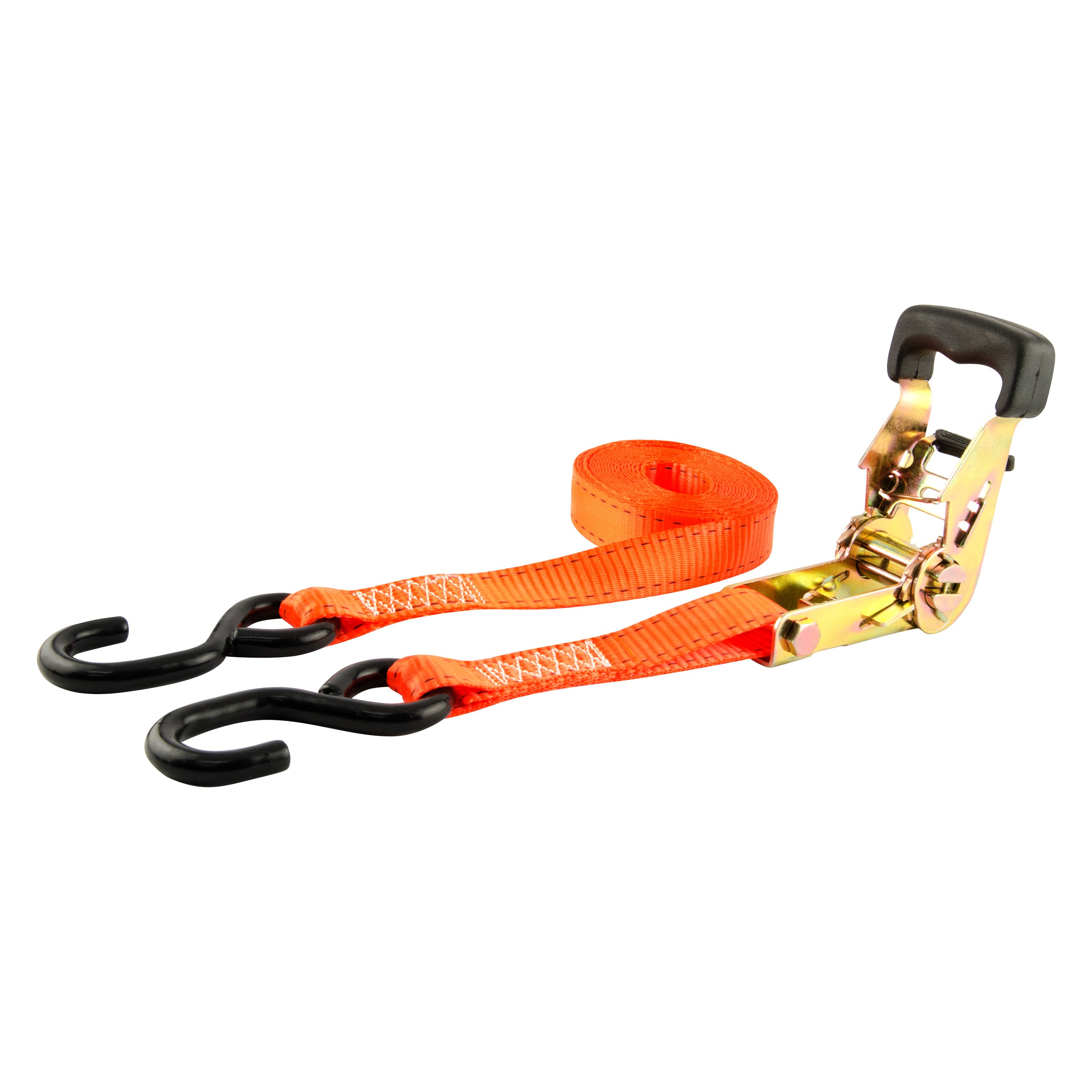 Erickson® 31416 1" x 15' Orange Ratchet TieDown Straps