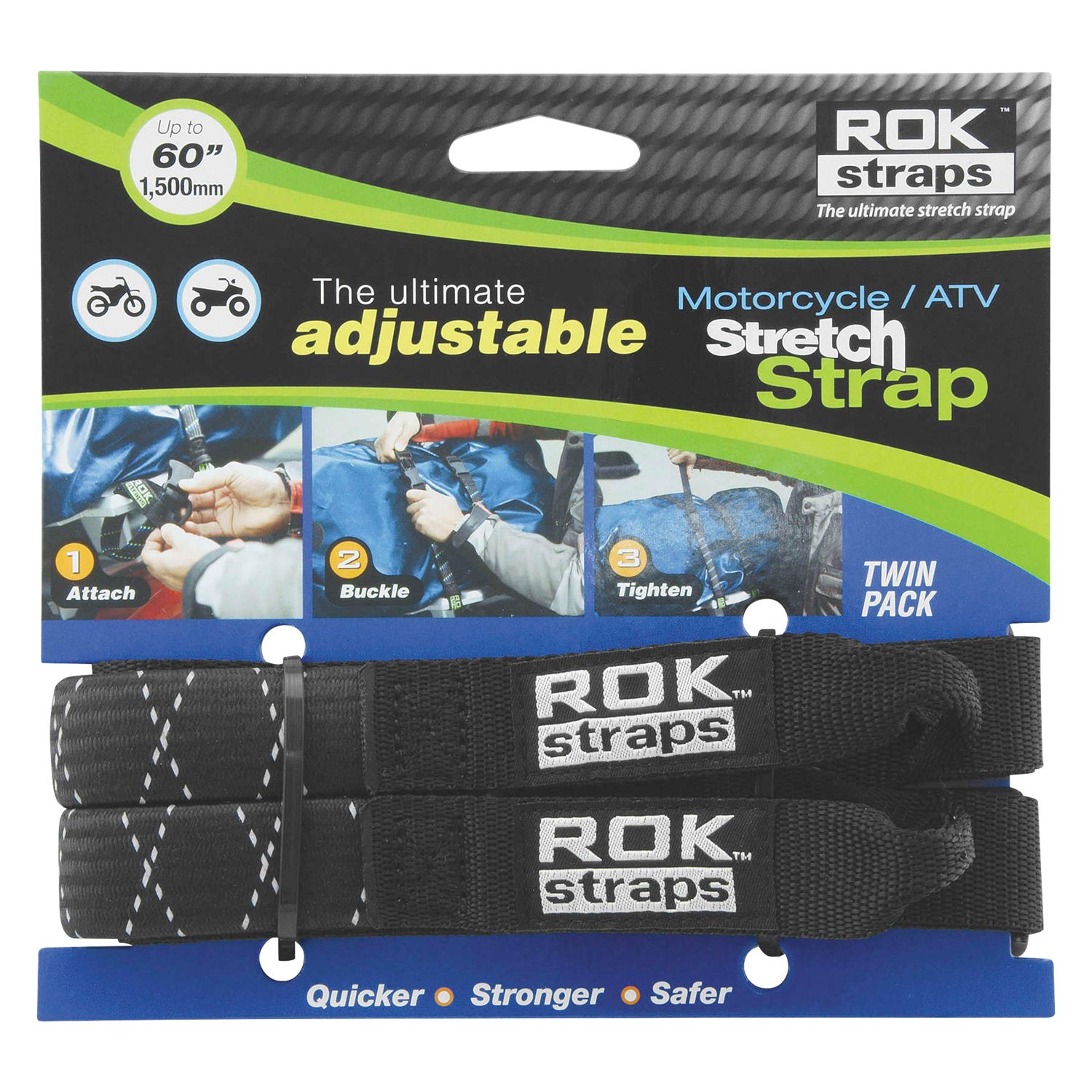 ROK Straps® HeavyDuty Adjustable Stretch Straps