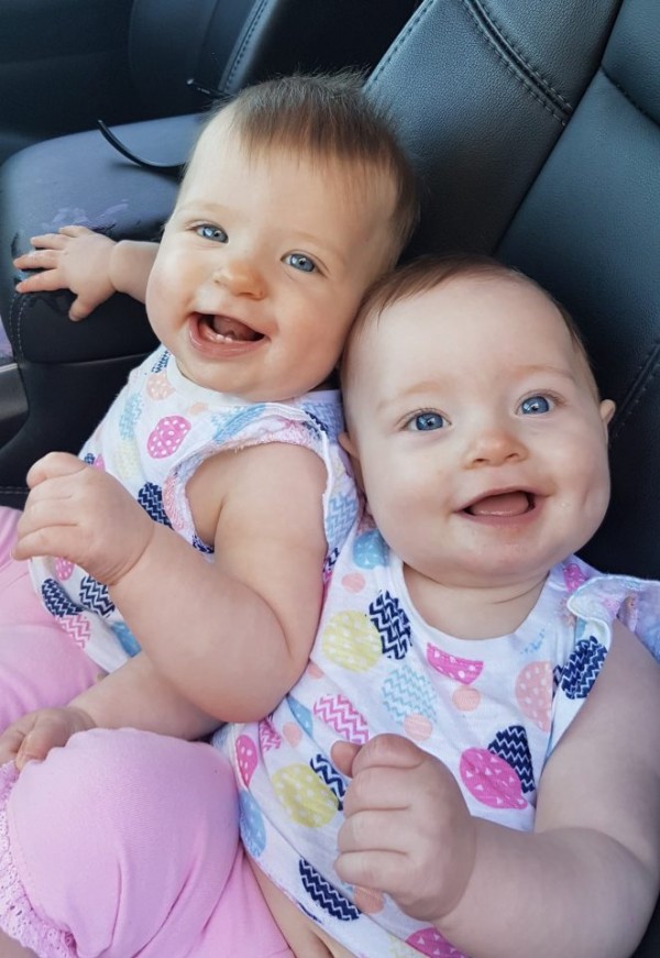 Baby girls conceived 10 DAYS apart in incredibly rare...