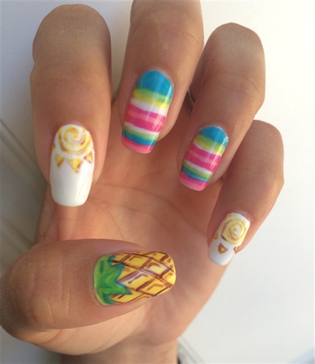Here Comes the Sun Hot Nail Art for Summer NAILS Magazine