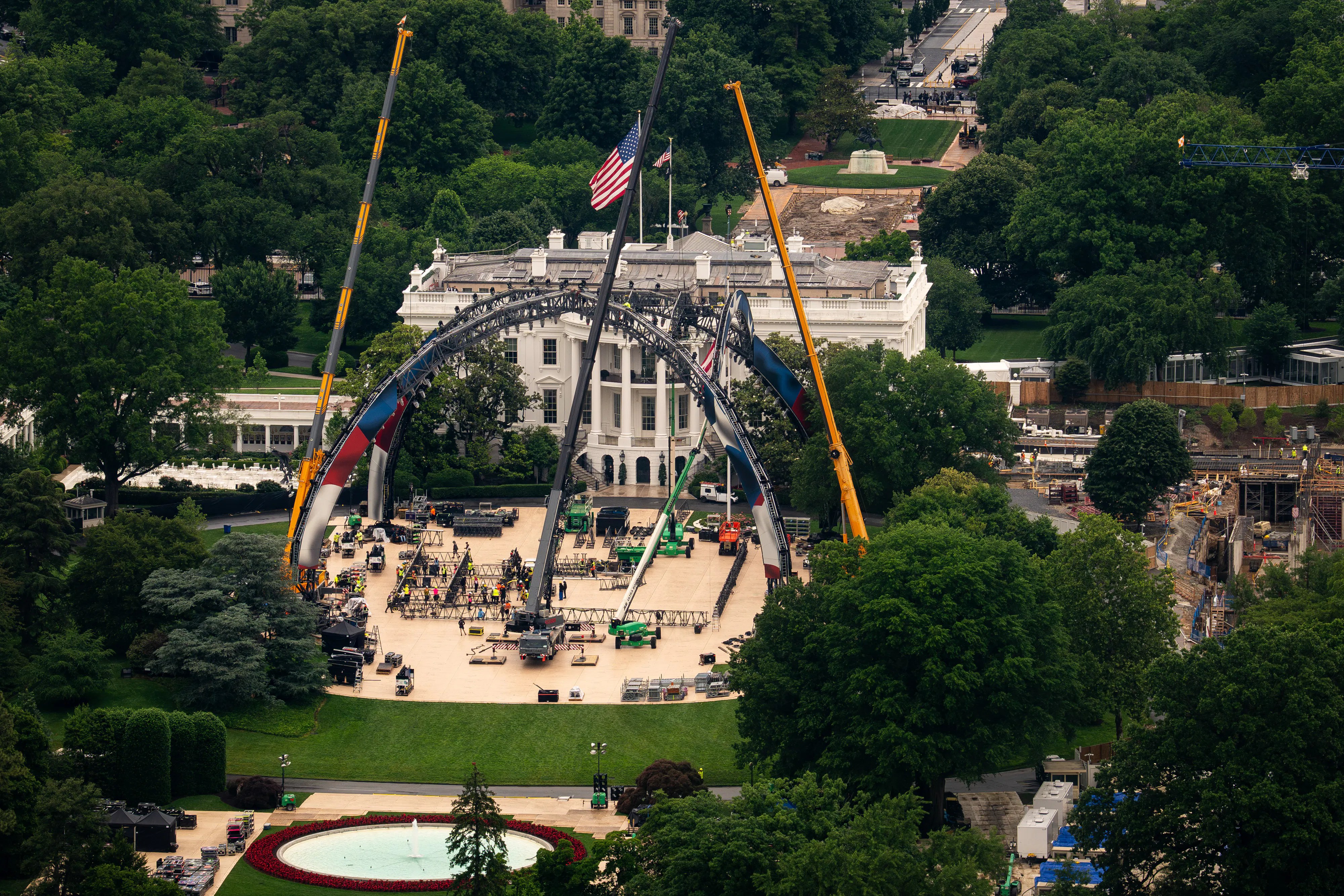 UFC Fight Venue Construction Takes Over White House Thanks to Trump