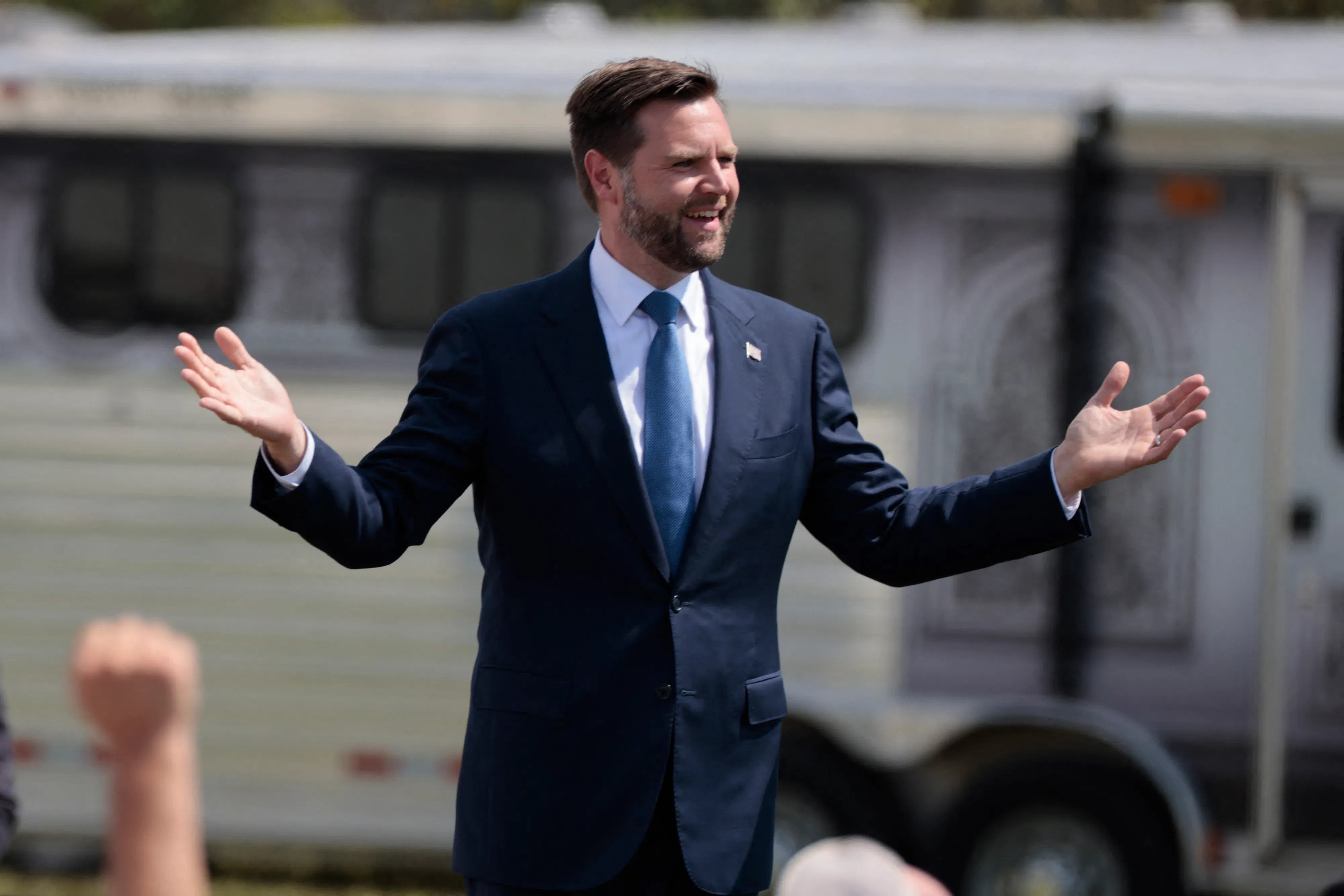 Watch: J.D. Vance Fails Miserably Trying to Roast Harris