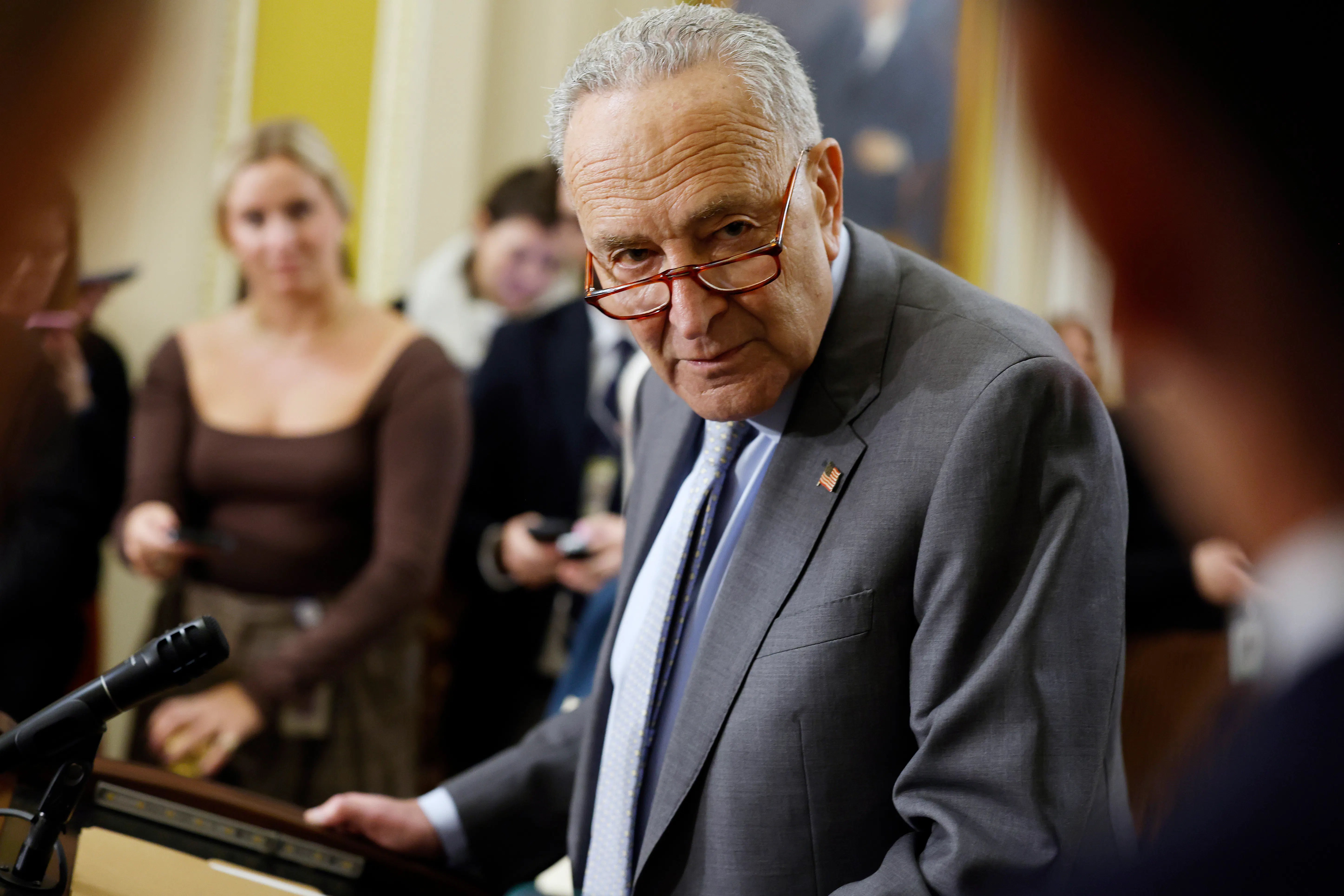 Schumer Rushes to Put Up Safeguards Against Trump’s Insanity