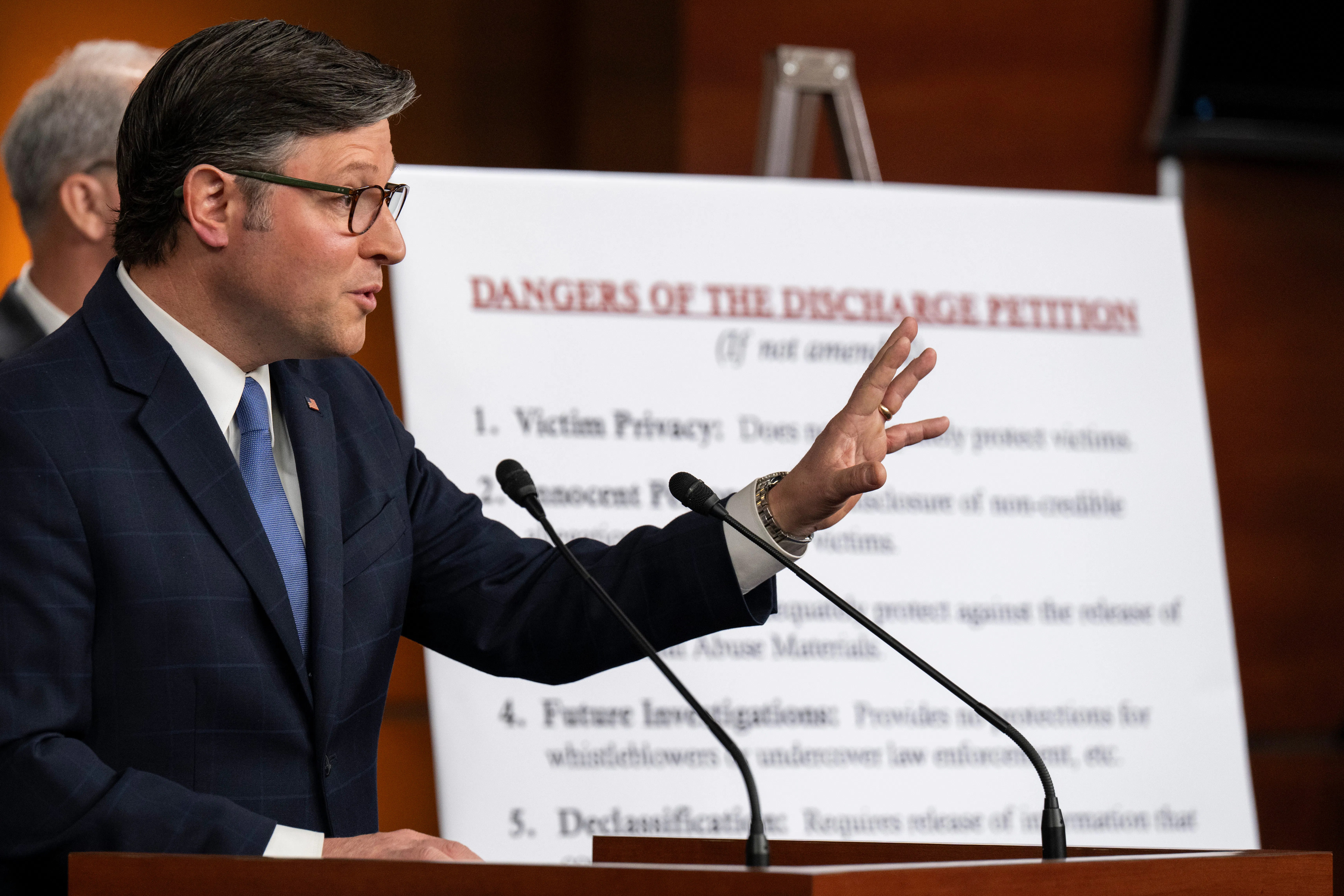 Mike Johnson Lets Slip How He Hopes to Block Epstein Files Release